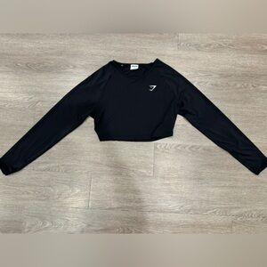 Gymshark Black Cropped Long Sleeve